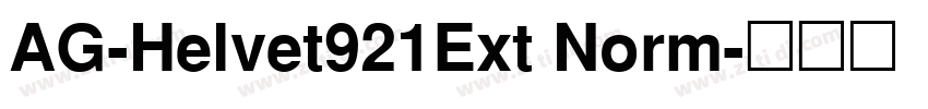 AG-Helvet921Ext Norm字体转换